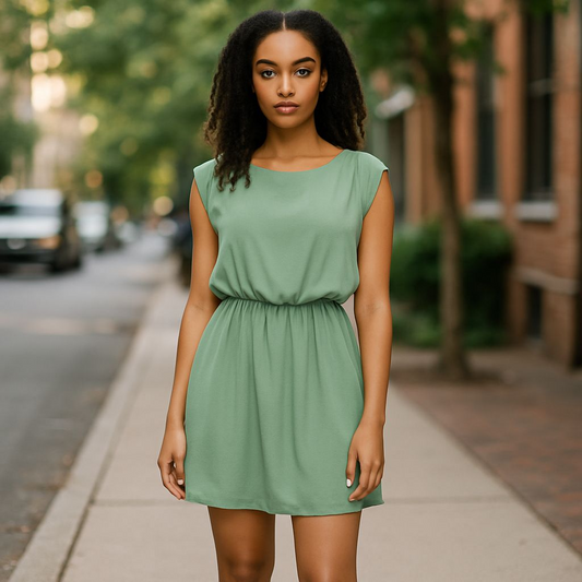 Light womans blouson dress